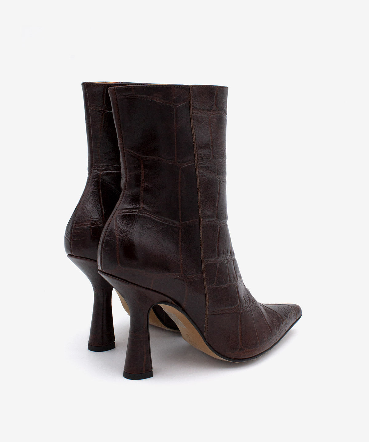 MIRIAM - Botín de tacón muy alto con puntera fina en piel print croco - Zapatos m. oscuro - Zapatos de mujer Ángel Alarcón - Women Shoes 2026