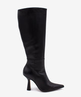 RILEY - Bota alta de tacón alto con puntera fina de piel lisa - Zapatos Negros - Zapatos de mujer Ángel Alarcón - Women Shoes 2026