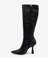 RILEY - Bota alta de tacón alto con puntera fina de piel lisa - Zapatos Negros - Zapatos de mujer Ángel Alarcón - Women Shoes 2026