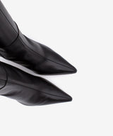 RILEY - Bota alta de tacón alto con puntera fina de piel lisa - Zapatos Negros - Zapatos de mujer Ángel Alarcón - Women Shoes 2026