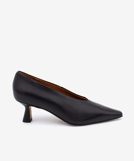 ABELLA - Zapato de salón con tacón cómodo de piel suave - Zapatos Negros - Zapatos de mujer Ángel Alarcón - Women Shoes 2026