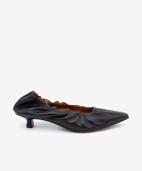 JOCELYN - Salón de puntera fina rock and roll de ajuste elástico de piel ligera - Zapatos Negros - Zapatos de mujer Ángel Alarcón - Women Shoes 2026