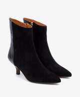 CHANTEL - Botín de mujer elegante con tacón de serraje y print cocodrilo - Zapatos Negros - Zapatos de mujer Ángel Alarcón - Women Shoes 2026