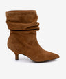 LISETTE - Botín de tacón fino con caña arrugada de serraje - Zapatos marrones - Zapatos de mujer Ángel Alarcón - Women Shoes 2026