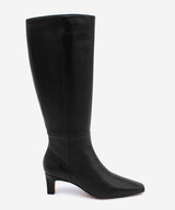AVALON - Bota alta con cremallera y tacón de piel lisa - Zapatos Negros - Zapatos de mujer Ángel Alarcón - Women Shoes 2026