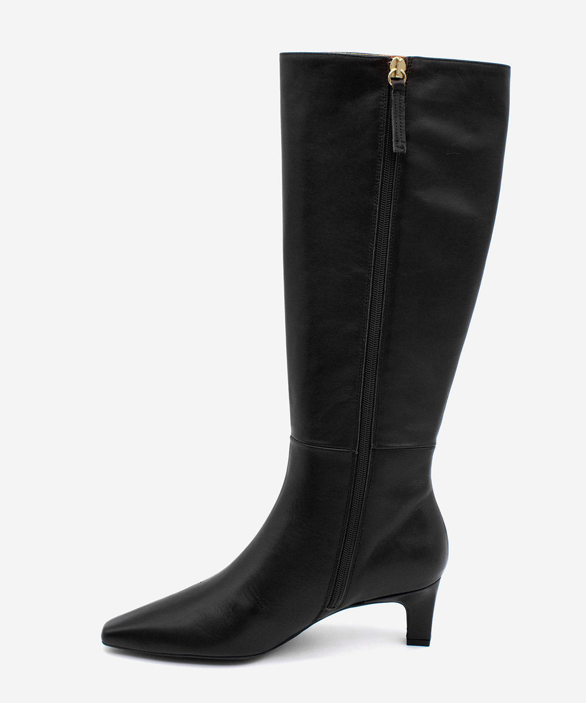 AVALON - Bota alta con cremallera y tacón de piel lisa - Zapatos Negros - Zapatos de mujer Ángel Alarcón - Women Shoes 2026