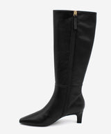 AVALON - Bota alta con cremallera y tacón de piel lisa - Zapatos Negros - Zapatos de mujer Ángel Alarcón - Women Shoes 2026