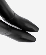 AVALON - Bota alta con cremallera y tacón de piel lisa - Zapatos Negros - Zapatos de mujer Ángel Alarcón - Women Shoes 2026