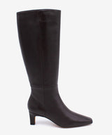 AVALON - Bota alta con cremallera y tacón de piel lisa - Zapatos m. oscuro - Zapatos de mujer Ángel Alarcón - Women Shoes 2026