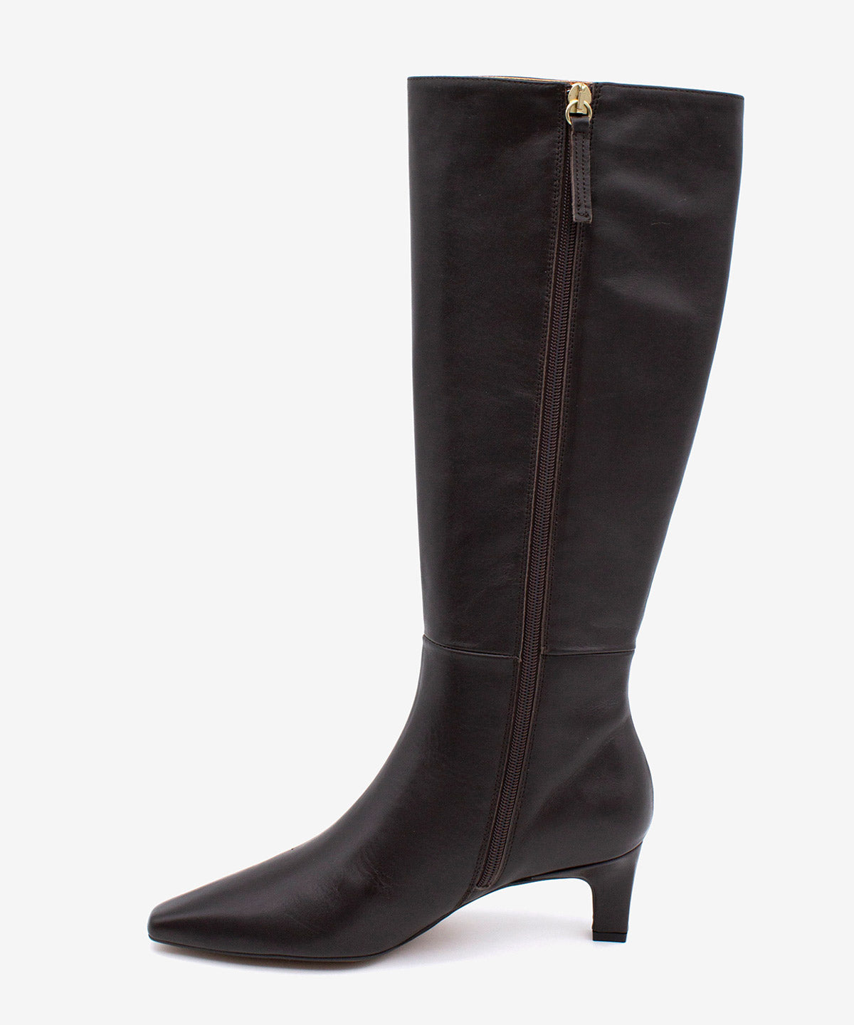 AVALON - Bota alta con cremallera y tacón de piel lisa - Zapatos Negros - Zapatos de mujer Ángel Alarcón - Women Shoes 2026