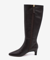 AVALON - Bota alta con cremallera y tacón de piel lisa - Zapatos Negros - Zapatos de mujer Ángel Alarcón - Women Shoes 2026