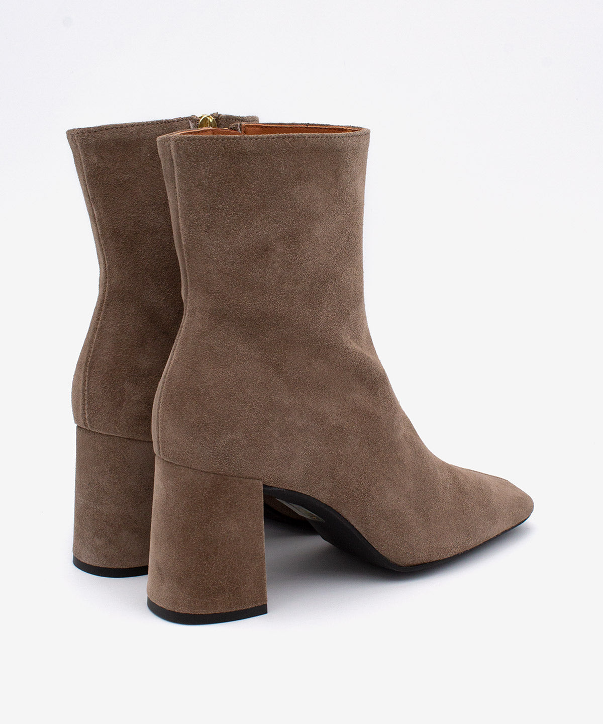 DRIMIA - Botín de tacón alto y ancho de serraje - Zapatos m. oscuro - Zapatos de mujer Ángel Alarcón - Women Shoes 2026