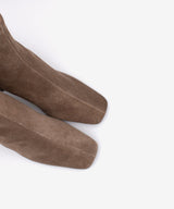 DRIMIA - Botín de tacón alto y ancho de serraje - Zapatos m. oscuro - Zapatos de mujer Ángel Alarcón - Women Shoes 2026