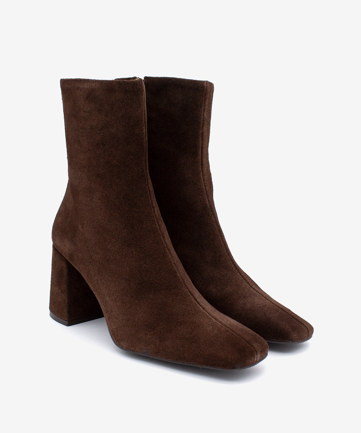 DRIMIA - Botín de tacón alto y ancho de serraje - Zapatos m. oscuro - Zapatos de mujer Ángel Alarcón - Women Shoes 2026