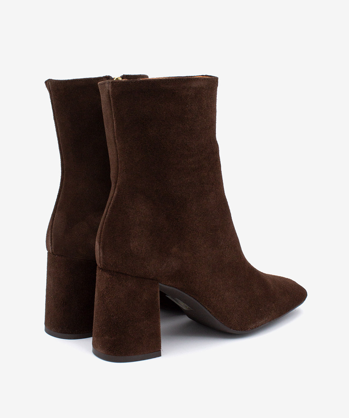 DRIMIA - Botín de tacón alto y ancho de serraje - Zapatos m. oscuro - Zapatos de mujer Ángel Alarcón - Women Shoes 2026
