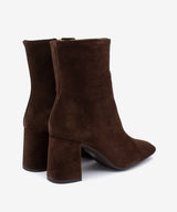 DRIMIA - Botín de tacón alto y ancho de serraje - Zapatos m. oscuro - Zapatos de mujer Ángel Alarcón - Women Shoes 2026