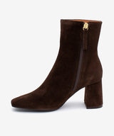 DRIMIA - Botín de tacón alto y ancho de serraje - Zapatos m. oscuro - Zapatos de mujer Ángel Alarcón - Women Shoes 2026
