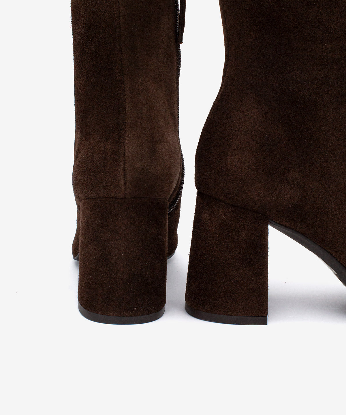 DRIMIA - Botín de tacón alto y ancho de serraje - Zapatos m. oscuro - Zapatos de mujer Ángel Alarcón - Women Shoes 2026
