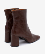 DRIMIA - Botín de mujer cómodo con tacón ancho de piel texturizada - Zapatos Negros - Zapatos de mujer Ángel Alarcón - Women Shoes 2026