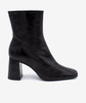 DRIMIA - Botín de mujer cómodo con tacón ancho de piel texturizada - Zapatos Negros - Zapatos de mujer Ángel Alarcón - Women Shoes 2026