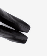 DRIMIA - Botín de mujer cómodo con tacón ancho de piel texturizada - Zapatos Negros - Zapatos de mujer Ángel Alarcón - Women Shoes 2026