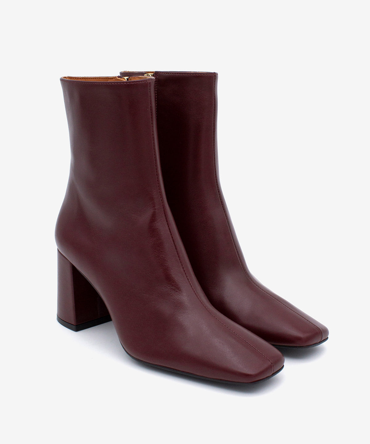 DRIMIA - Botín de tacón alto y ancho de piel lisa - Zapatos Negros - Zapatos de mujer Ángel Alarcón - Women Shoes 2026
