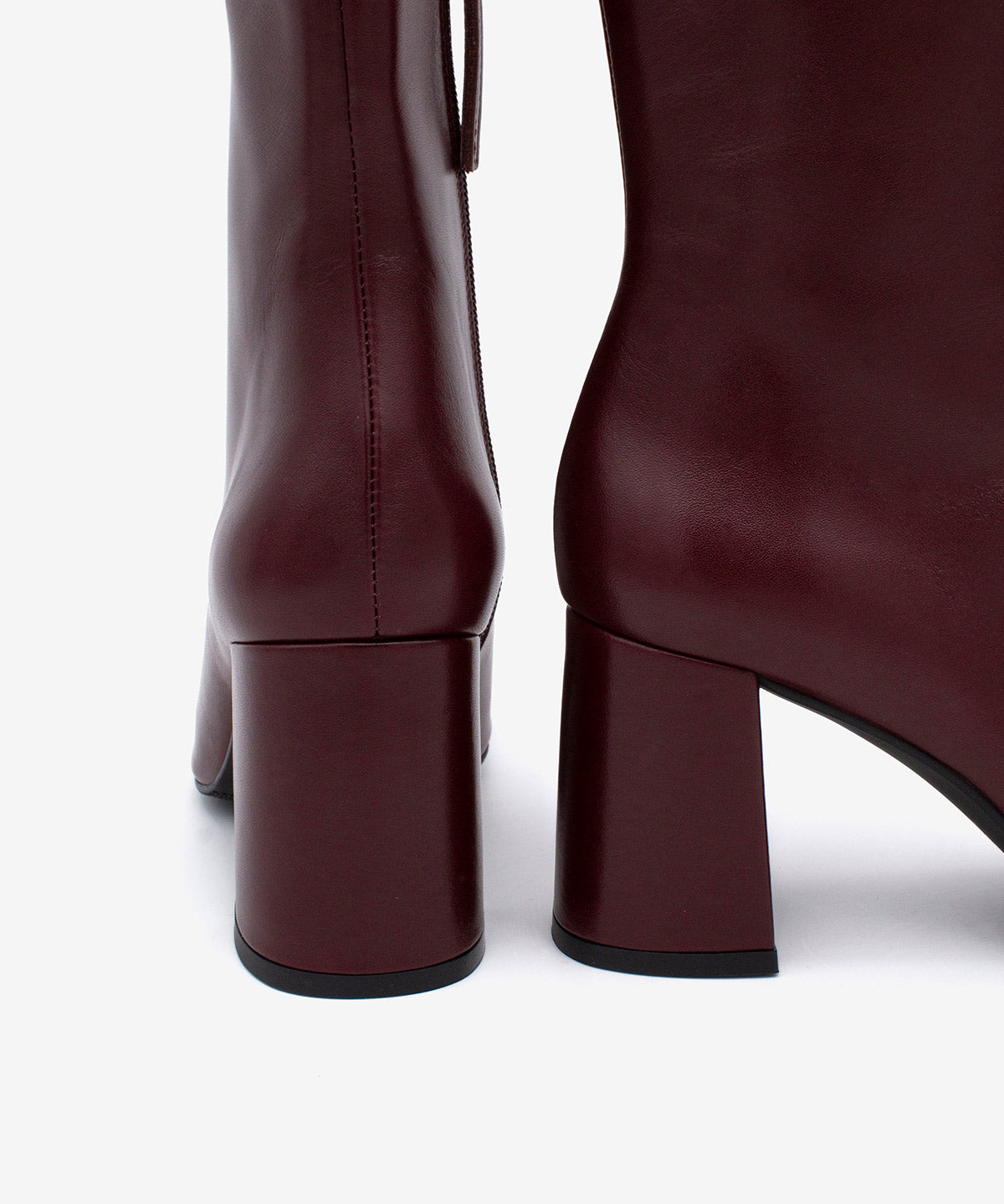 DRIMIA - Botín de tacón alto y ancho de piel lisa - Zapatos Negros - Zapatos de mujer Ángel Alarcón - Women Shoes 2026