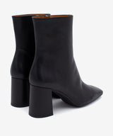 DRIMIA - Botín de tacón alto y ancho de piel lisa - Zapatos Negros - Zapatos de mujer Ángel Alarcón - Women Shoes 2026