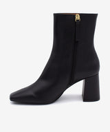 DRIMIA - Botín de tacón alto y ancho de piel lisa - Zapatos Negros - Zapatos de mujer Ángel Alarcón - Women Shoes 2026
