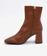DRIMIA - Botín de tacón alto y ancho de piel lisa - Zapatos Negros - Zapatos de mujer Ángel Alarcón - Women Shoes 2026