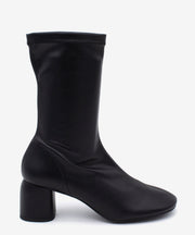 MADEL - Bota calcetín elástica con tacón de bloque - Zapatos Negros - Zapatos de mujer Ángel Alarcón - Women Shoes 2026