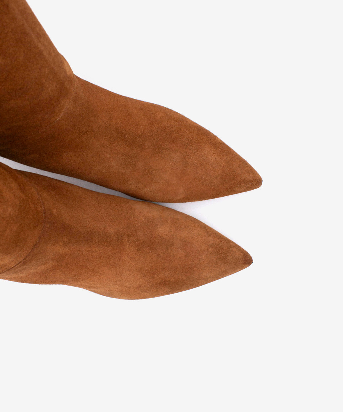 GAELLE - Bota gaucha moderna de tacón bajo de serraje - Zapatos color cuero - Zapatos de mujer Ángel Alarcón - Women Shoes 2026