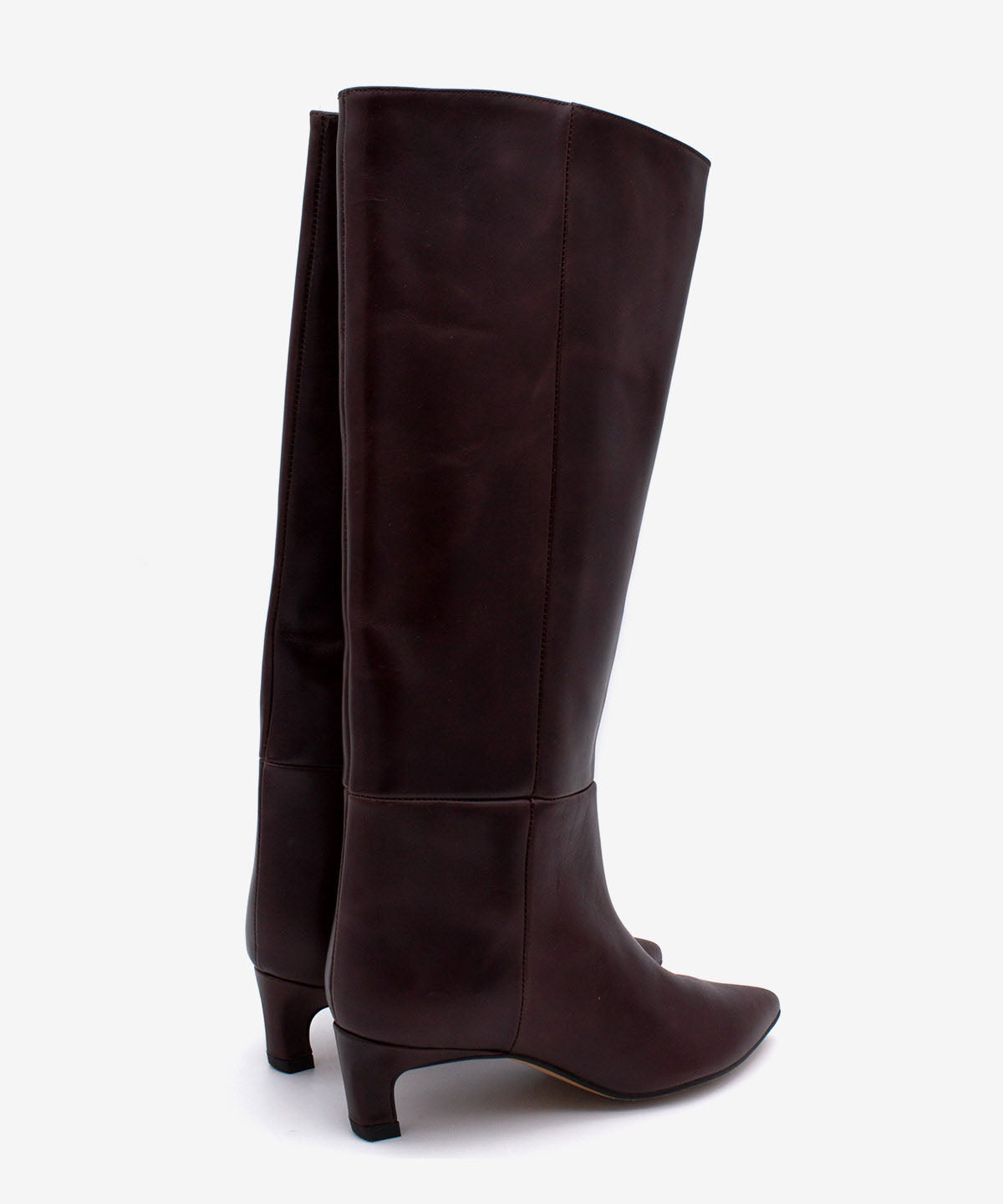 GAELLE - Bota alta de caña ancha en piel lisa semibrillo - Zapatos m. oscuro - Zapatos de mujer Ángel Alarcón - Women Shoes 2026