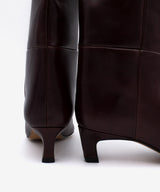 GAELLE - Bota alta de caña ancha en piel lisa semibrillo - Zapatos m. oscuro - Zapatos de mujer Ángel Alarcón - Women Shoes 2026