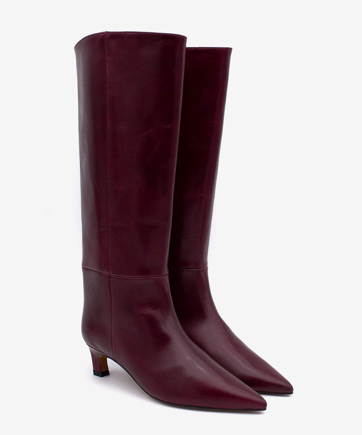 GAELLE - Bota alta de caña ancha en piel lisa semibrillo - Zapatos m. oscuro - Zapatos de mujer Ángel Alarcón - Women Shoes 2026
