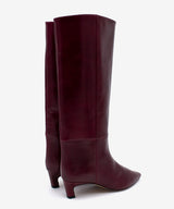 GAELLE - Bota alta de caña ancha en piel lisa semibrillo - Zapatos m. oscuro - Zapatos de mujer Ángel Alarcón - Women Shoes 2026