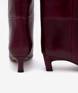 GAELLE - Bota alta de caña ancha en piel lisa semibrillo - Zapatos m. oscuro - Zapatos de mujer Ángel Alarcón - Women Shoes 2026