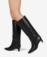 GAELLE - Bota gaucha moderna de tacón bajo de - Zapatos Negros - Zapatos de mujer Ángel Alarcón - Women Shoes 2026