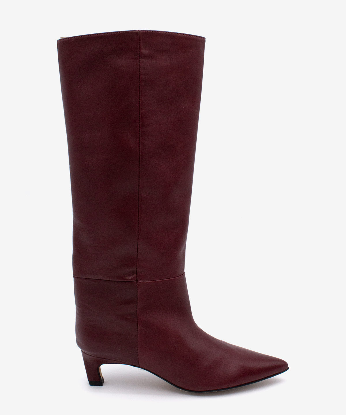GAELLE - Bota gaucha moderna de tacón bajo de - Zapatos burdeos - Zapatos de mujer Ángel Alarcón - Women Shoes 2026