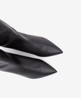 GAELLE - Bota gaucha de piel lisa con tacón de madera - Zapatos Negros - Zapatos de mujer Ángel Alarcón - Women Shoes 2026