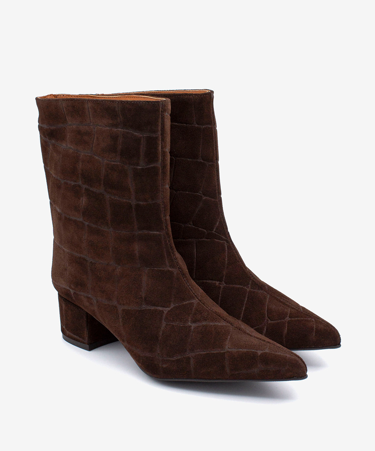 ALANA - Botín de tacón cómodo de estilo gaucho de serraje print croco - Zapatos m. oscuro - Zapatos de mujer Ángel Alarcón - Women Shoes 2026