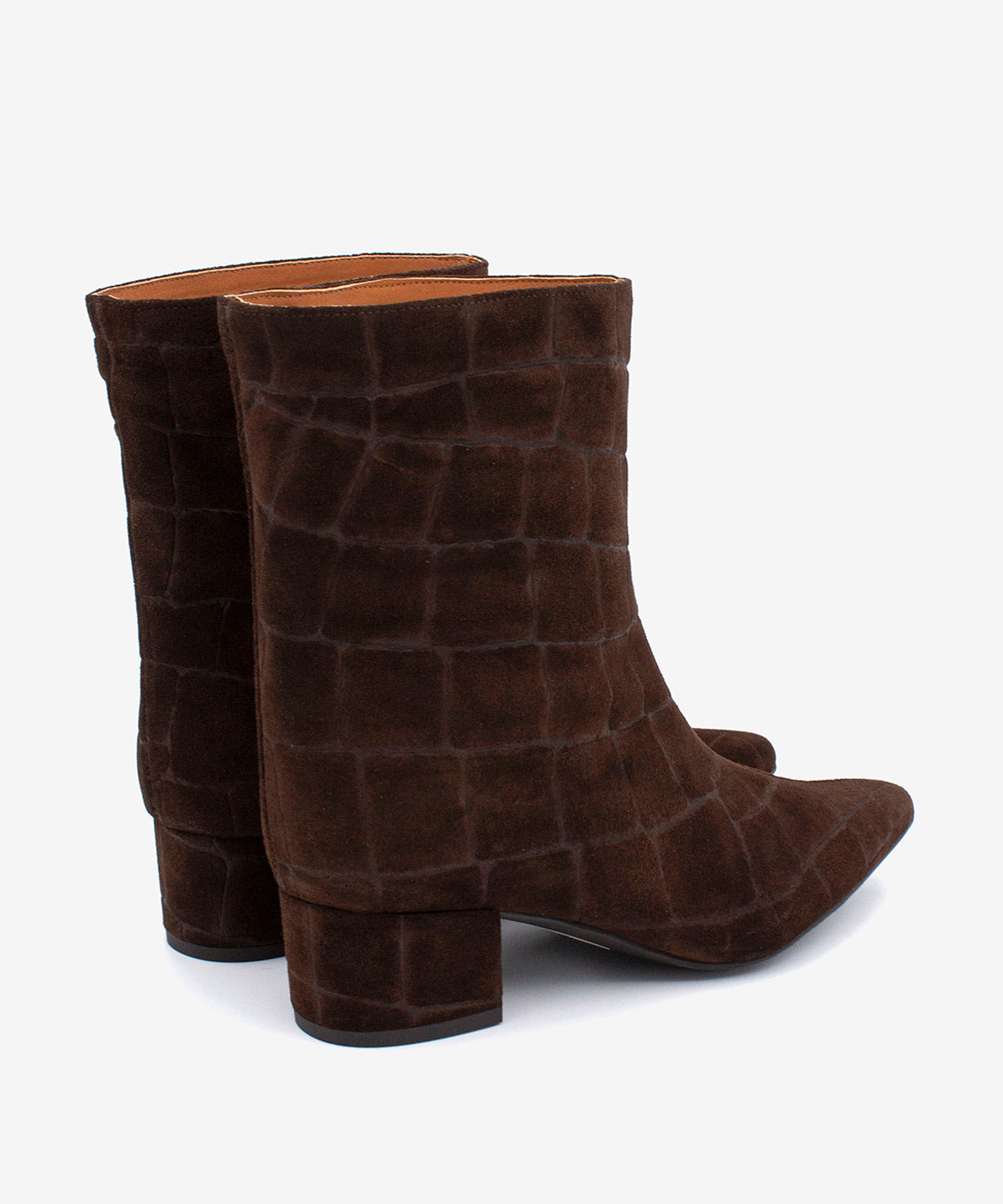 ALANA - Botín de tacón cómodo de estilo gaucho de serraje print croco - Zapatos m. oscuro - Zapatos de mujer Ángel Alarcón - Women Shoes 2026
