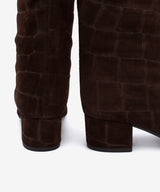 ALANA - Botín de tacón cómodo de estilo gaucho de serraje print croco - Zapatos m. oscuro - Zapatos de mujer Ángel Alarcón - Women Shoes 2026
