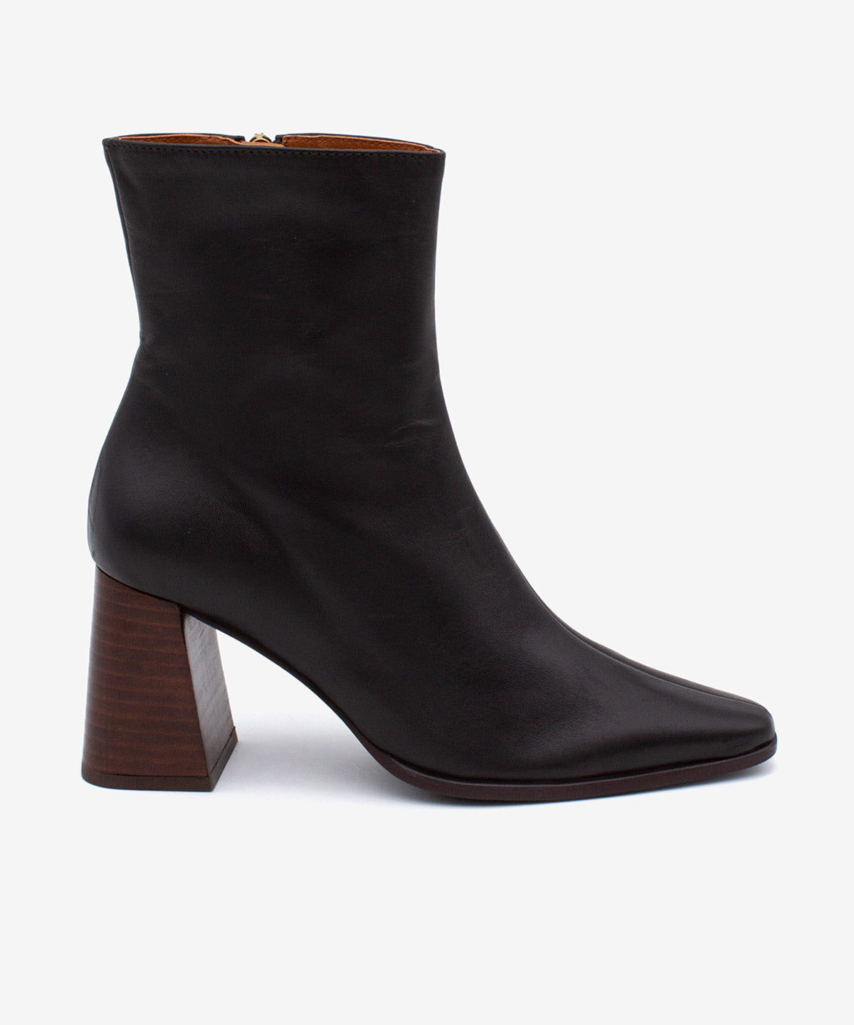TRIMIA - Botín de mujer cómodo con tacón ancho de piel lisa - Zapatos m. oscuro - Zapatos de mujer Ángel Alarcón - Women Shoes 2026