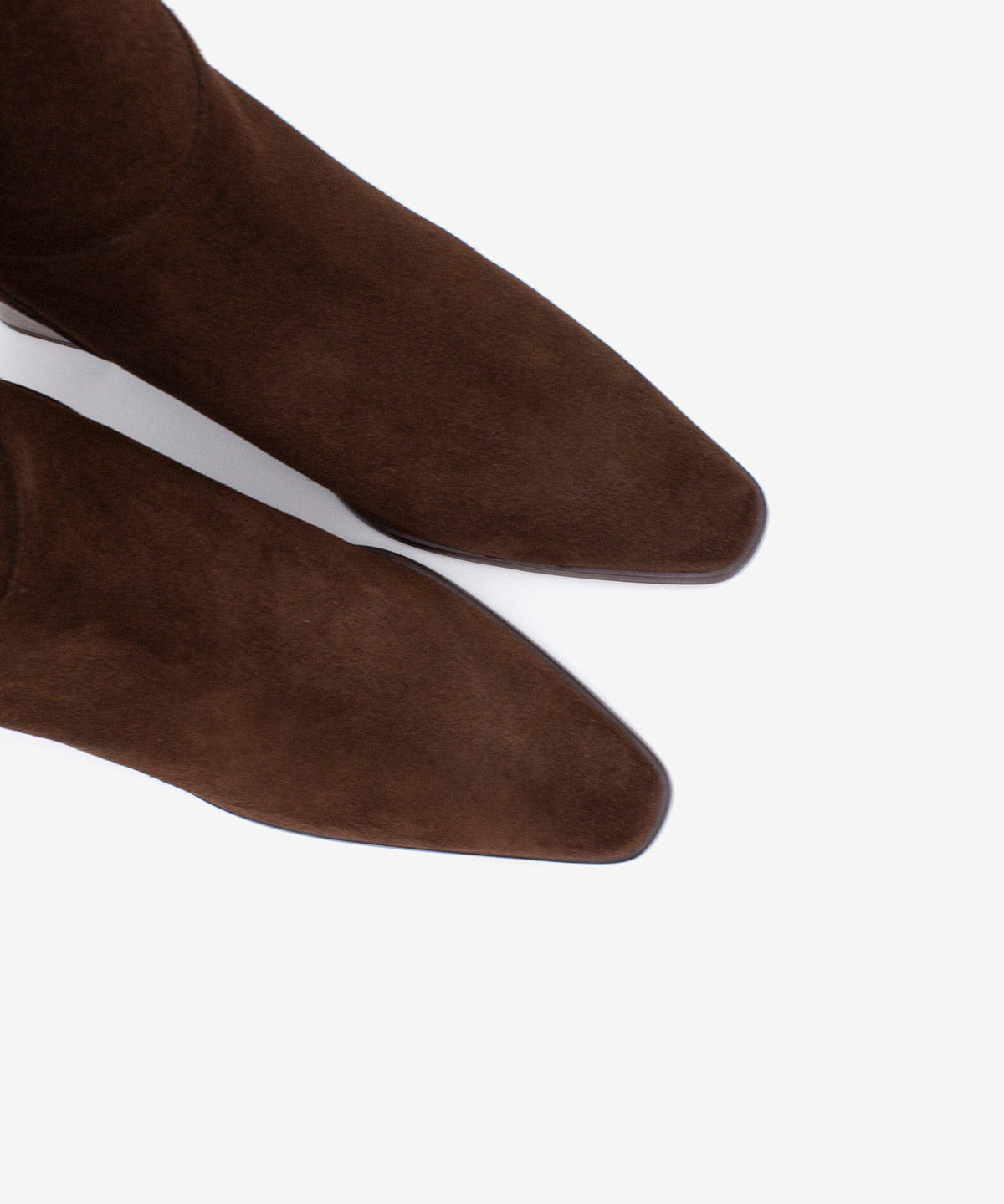 TRITAS - Bota alta de serraje con tacón ancho efecto madera - Zapatos m. oscuro - Zapatos de mujer Ángel Alarcón - Women Shoes 2026