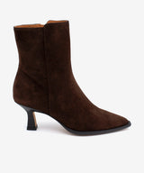 APRIL - Botines de mujer con tacón y cremallera interna en serraje - Zapatos m. oscuro - Zapatos de mujer Ángel Alarcón - Women Shoes 2026