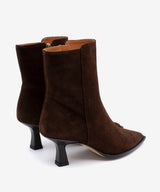 APRIL - Botines de mujer con tacón y cremallera interna en serraje - Zapatos m. oscuro - Zapatos de mujer Ángel Alarcón - Women Shoes 2026