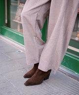 MIRETTE - Botín western de tacón ancho en serraje - Zapatos m. oscuro - Zapatos de mujer Ángel Alarcón - Women Shoes 2026