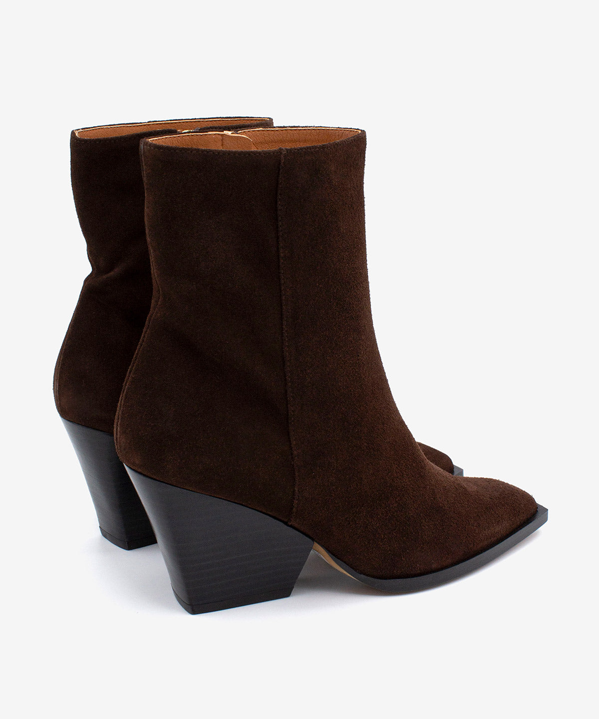 MIRETTE - Botín western de tacón ancho en serraje - Zapatos m. oscuro - Zapatos de mujer Ángel Alarcón - Women Shoes 2026