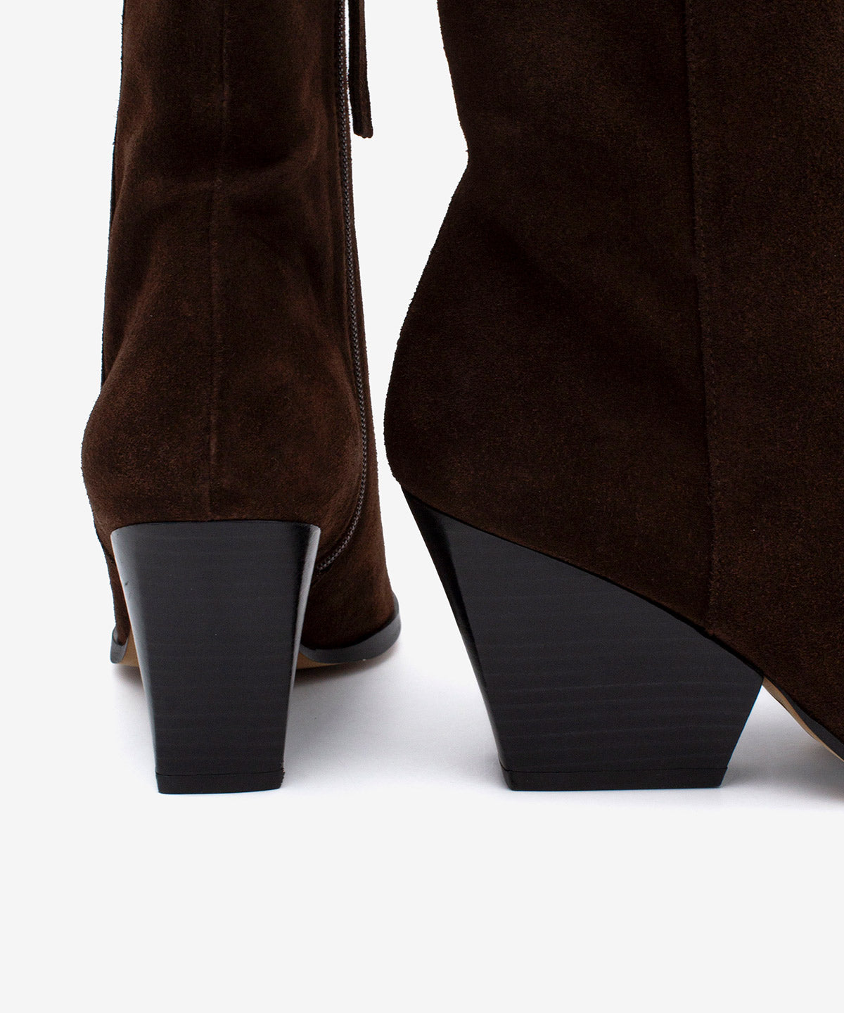 MIRETTE - Botín western de tacón ancho en serraje - Zapatos m. oscuro - Zapatos de mujer Ángel Alarcón - Women Shoes 2026